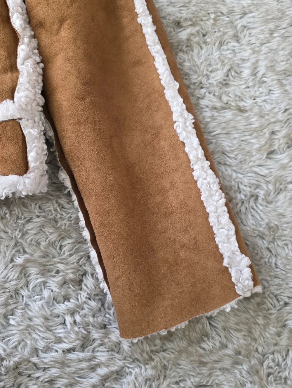 Free People We‎ The Free Vegan Exchange Shearling Jacket Tan Women's